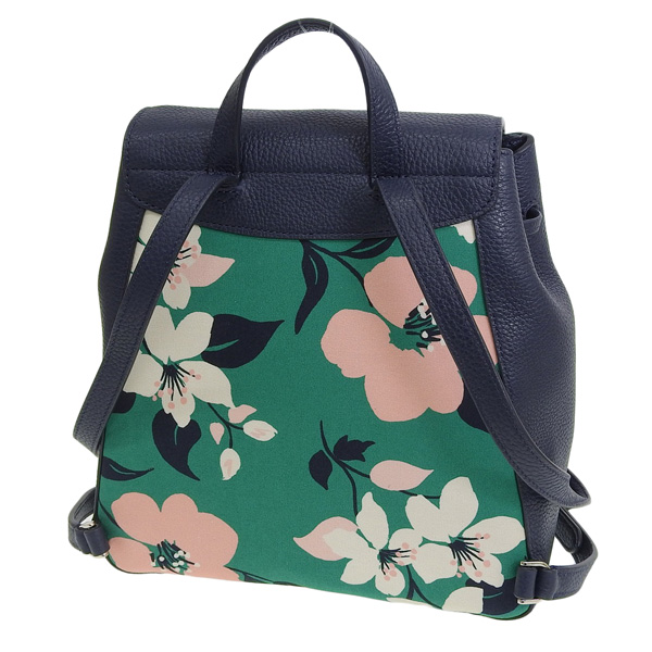 【美品】ケイトスペードニューヨーク リュック バックパック レザー ツイード スペード フラワー モノグラム コーテッド キャンバス ミア ミディアム