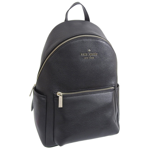 kate spade ブラックレザーリュック
