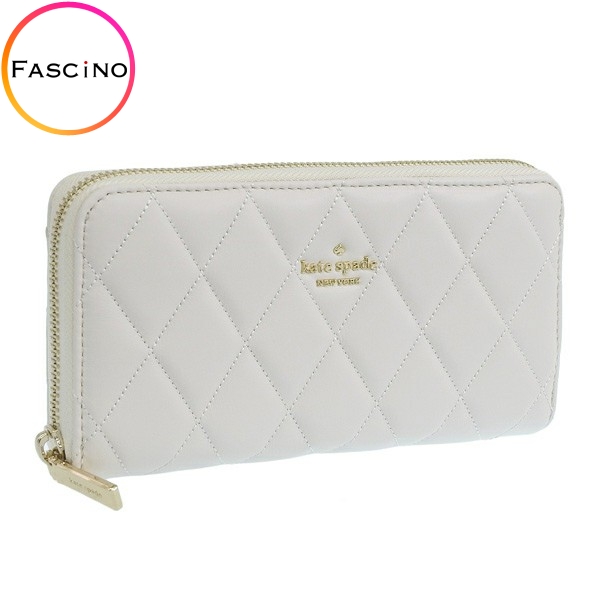 ケイトスペード 財布 レディース 長財布 アウトレット CAREY SMOOTH QUILTED LEATHER KA590 100 KATE SPADE :ka590 100:FASCINO(ファッシノ)