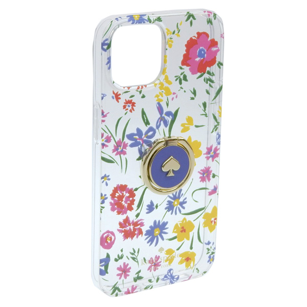 Kate Spade iPhone14Pro ケース リング付 クリームマルチ kate spade NEW YORK ケイトスペード iPhone 14 PRO