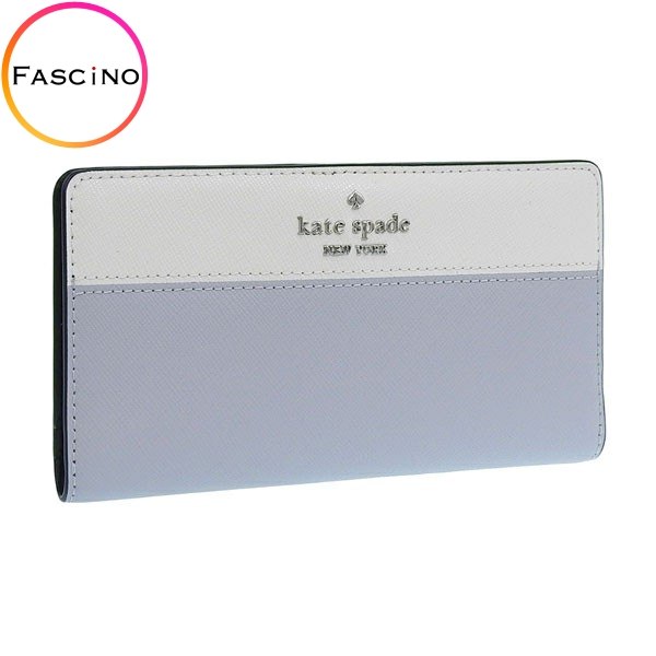 ケイトスペード 財布 レディース 長財布 アウトレット レザー グレーマルチ large slim bifold wallet KC510 020 KATE SPADE :kc510 020:FASCINO(ファッシノ)