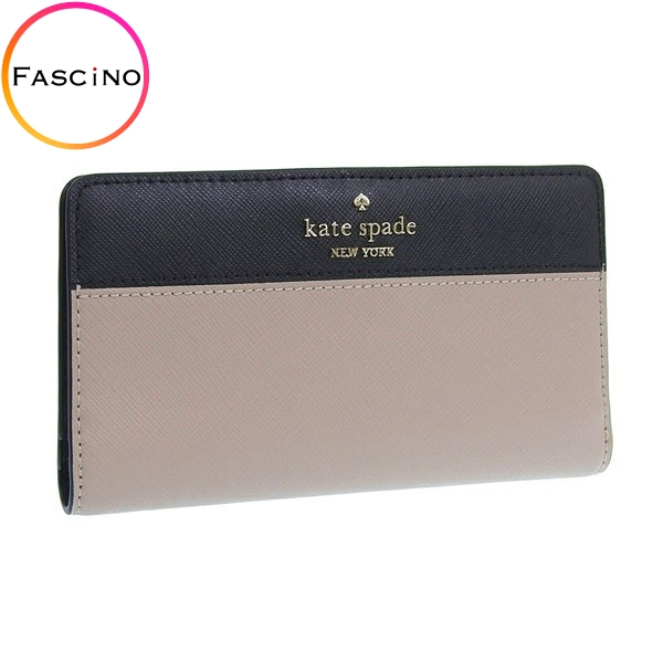 ケイトスペード 財布 レディース 長財布 アウトレット レザー ブラウン large slim bifold wallet KC510 200 KATE SPADE :kc510 200:FASCINO(ファッシノ)