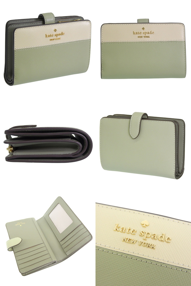 特価 ケイトスペード 財布 二つ折り レディース アウトレット 折財布 花柄 バイカラー マルチカラー KATE SPADE