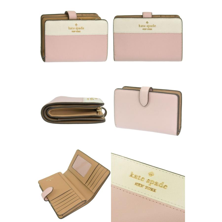特価 ケイトスペード 財布 二つ折り レディース アウトレット 折財布 花柄 バイカラー マルチカラー KATE SPADE