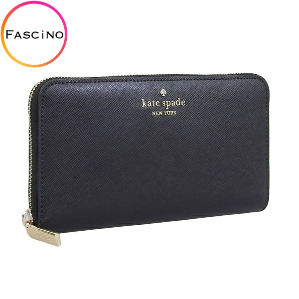 ケイトスペード 財布 レディース 長財布 アウトレット レザー ブラック lg cntl wal KC578 001 KATE SPADE :kc578 001:FASCINO(ファッシノ)