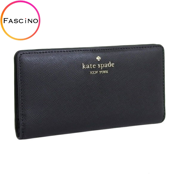 ケイトスペード 財布 レディース 長財布 アウトレット レザー ブラック large slim bifold wallet KC579 001 KATE SPADE :kc579 001:FASCINO(ファッシノ)