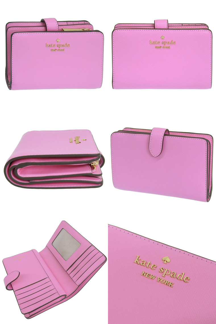 特価 ケイトスペード 財布 二つ折り レディース アウトレット 折財布 花柄 バイカラー マルチカラー KATE SPADE
