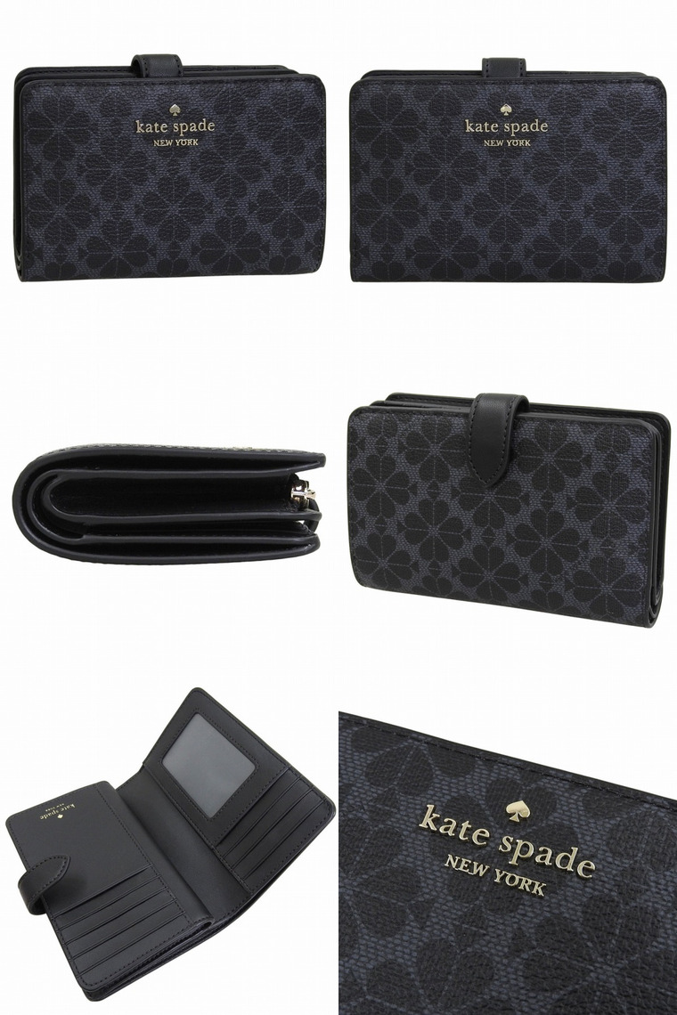 特価 ケイトスペード 財布 二つ折り レディース アウトレット 折財布 花柄 バイカラー マルチカラー KATE SPADE