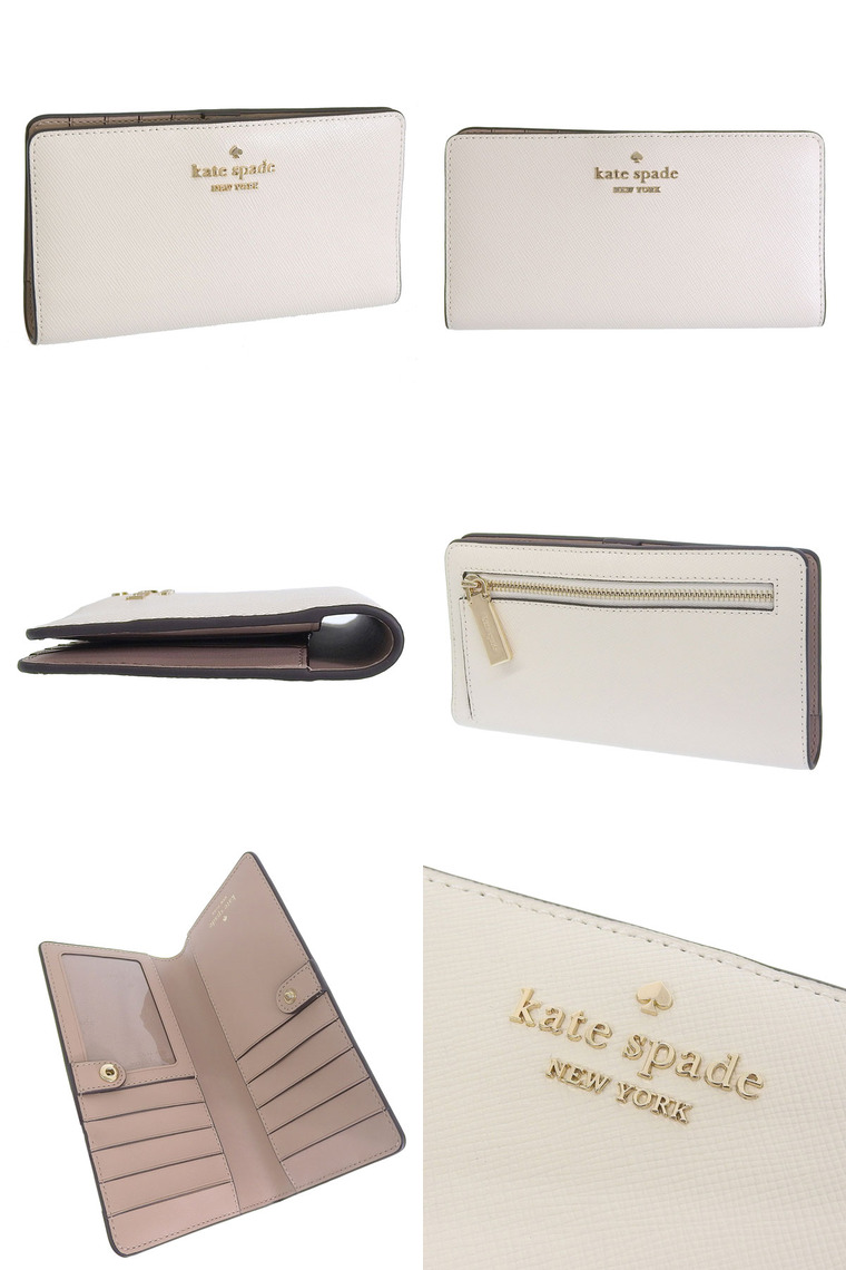 早い者勝ち！訳あり新品 kate spade 長財布 パーチメント ホワイト系 ケイトスペードニューヨーク kate spade new york kate spade ケイト