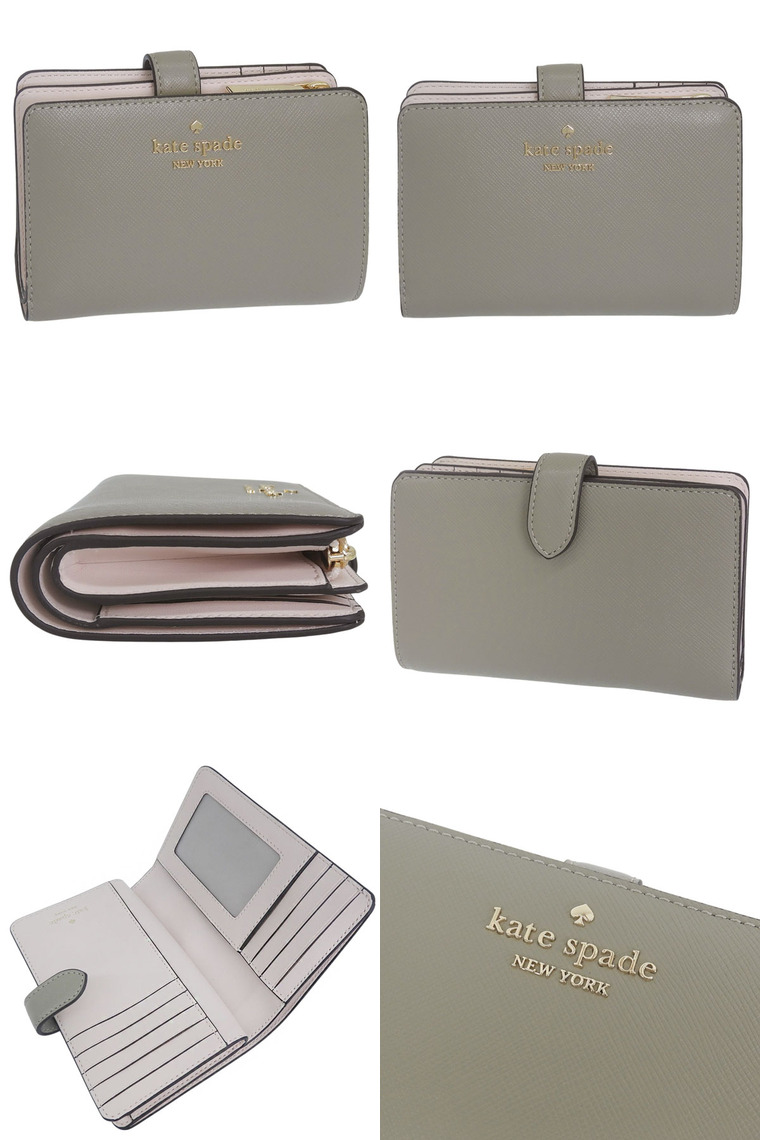 特価 ケイトスペード 財布 二つ折り レディース アウトレット 折財布 花柄 バイカラー マルチカラー KATE SPADE