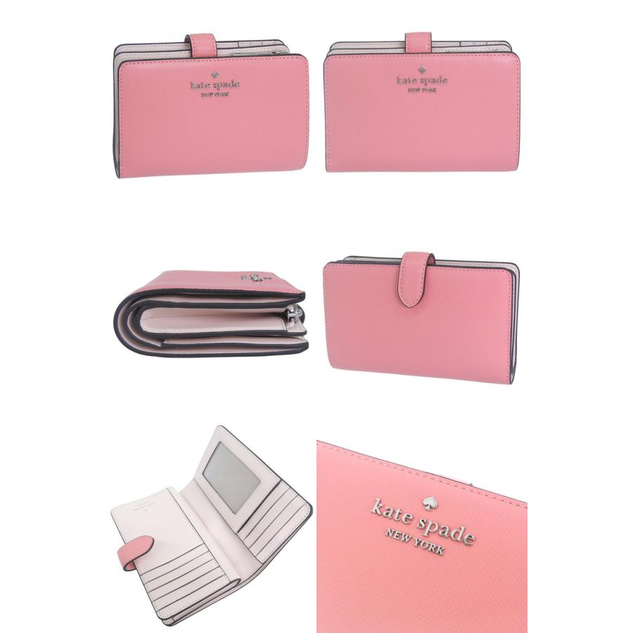 特価 ケイトスペード 財布 二つ折り レディース アウトレット 折財布 花柄 バイカラー マルチカラー KATE SPADE