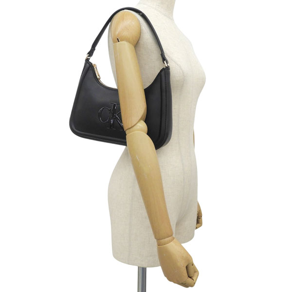   カルバンクライン ミニショルダーバッグ ハンドバッグ スモールショルダー CKロゴ レディース ブラック LV04F3230G Calvin Klein - Calvin Klein カルバンクライン ミニショルダーバッグ