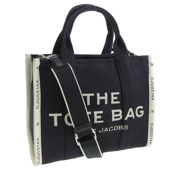 マークジェイコブス MARC JACOBS バッグ トートバッグ ショルダーバッグ 2WAY キャンバス ジャガード ブラック レディース m0017027｜riverall-men