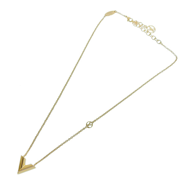 L✦V ゴールド ネックレス LOUIS VUITTON - ルイヴィトン ネックレス エセンシャル V ゴールドの