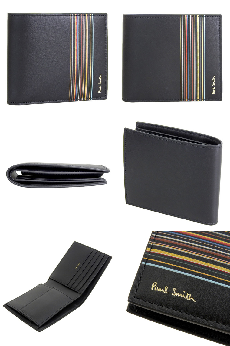 Paul Smith（ポール・スミス） 財布 メンズ 2つ折り 折財布 コンパクト