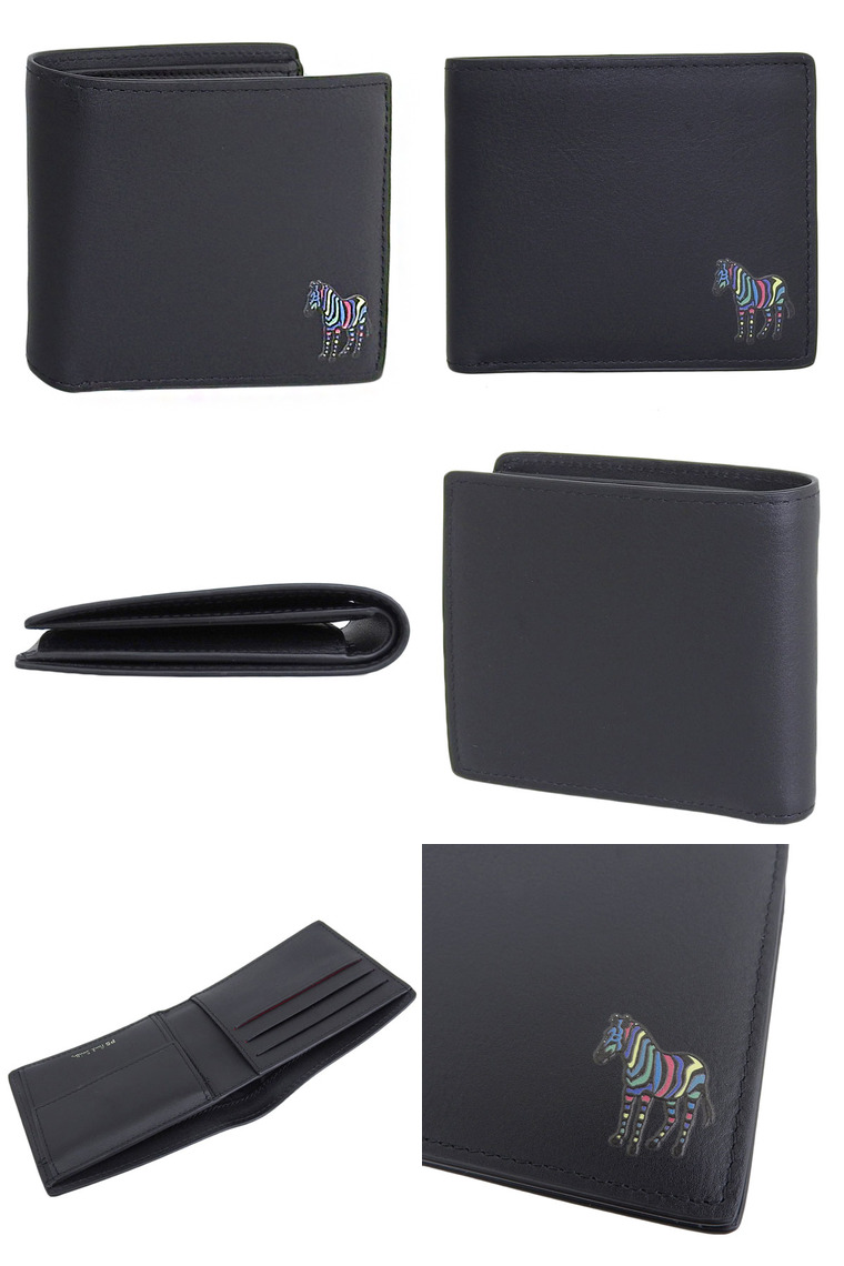 Paul Smith ポールスミス 財布 メンズ 二つ折り財布 レザー