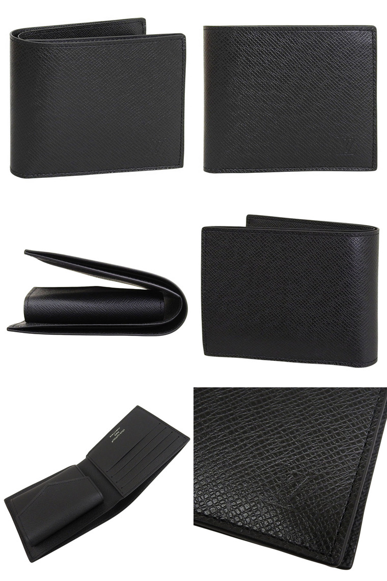美品 ルイヴィトン LOUIS VUITTON 二つ折り財布 タイガ ポルトフォイユ 