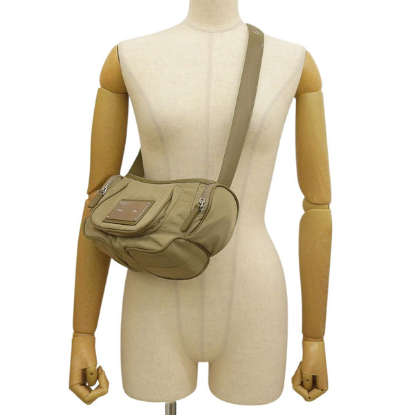 マーティンキム バッグ レディース ショルダーバッグ ナイロン カーキ