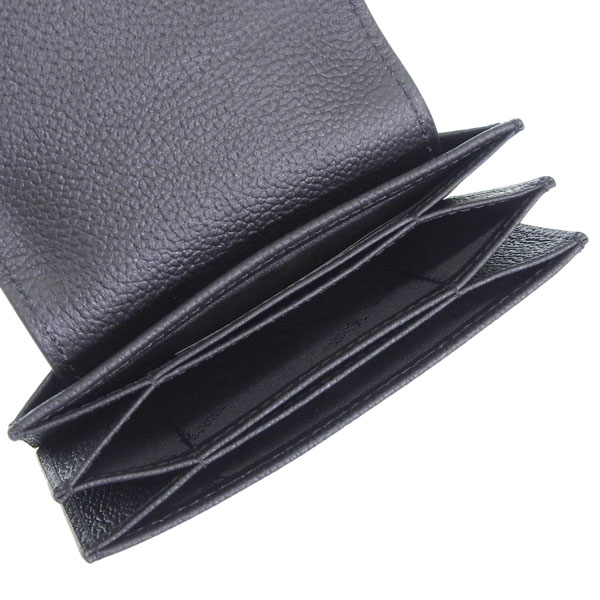マーティンキム カードケース レディース レザー ブラック ACCORDION