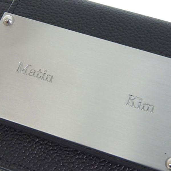 マーティンキム カードケース レディース レザー ブラック ACCORDION