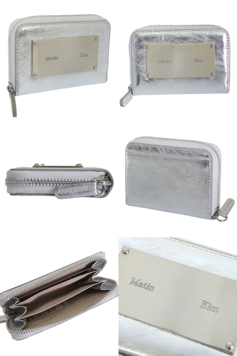 マーティンキム 財布 レディース コインケース レザー シルバー