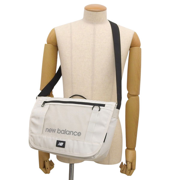 ニューバランス バッグ メンズ レディース ショルダーバッグ S ナイロン クリーム HIDDEN MESSENGER BAG NBGCESS201 CREAM NEW BALANCE A4対応_5