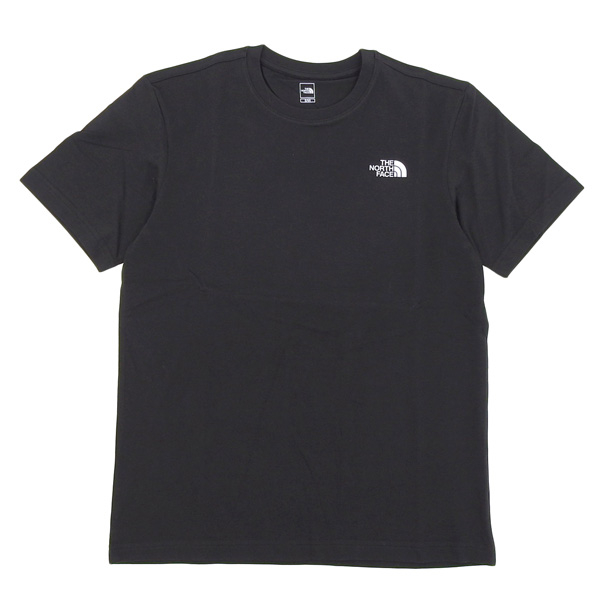 ノースフェイス Tシャツ メンズ レディース 95 M コットン ブラック COTTON BASIC S/S/ R/TEE NT7UP41A-BLKM THE NORTH FACE｜riverall-men