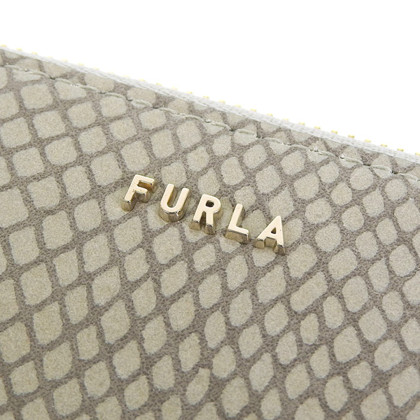FURLA グレー レザー 長財布 FURLA（フルラ） 財布 レディース 長財布 アウトレット レザー グレー