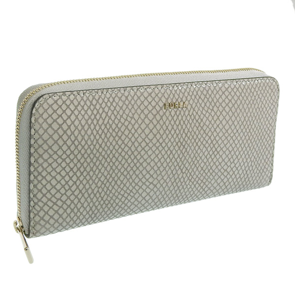 FURLA グレー レザー 長財布 FURLA(フルラ) 長財布 - ライトグレー レザー - メルカリ