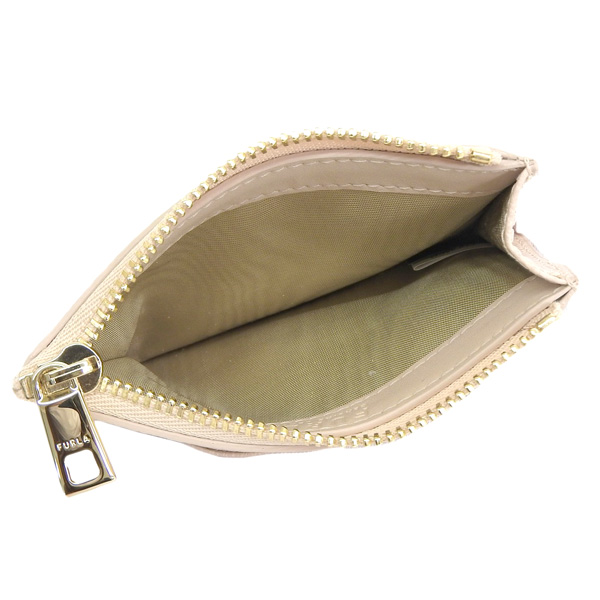 FURLA ベージュ レザー 名刺入れ FURLA（フルラ） FURLA 1927 S CARD CASE W ZIP カードケース 名刺