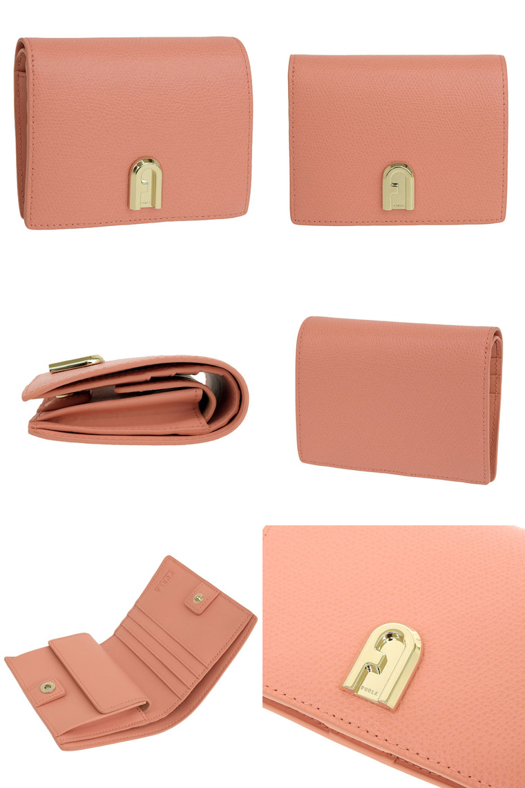 新品 フルラ FURLA 2つ折り財布 1927 S COMPACT WALLET ピンク FURLA（フルラ） FURLA FURLA 1927 S COMPACT WALLET 財布 折財布 二
