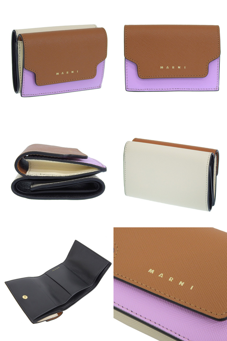 MARNI（マルニ） 財布 レディース 三つ折り 折財布 マルチカラー