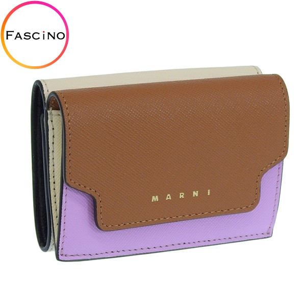 MARNI（マルニ） 財布 レディース 三つ折り 折財布 マルチカラー