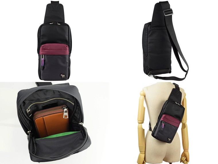 ポールスミス レザー ボディバッグ PAUL SMITH ポールスミス ボディ バッグ レザー[品番：SESB0023559