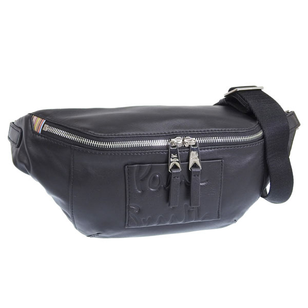 ア*ン様 ポールスミス ボディバッグ ブラック レザー Paul Smith