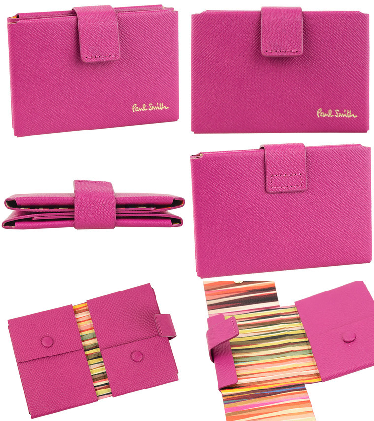 【新品未使用】Paul Smith 名刺入れ ピンク マーケトリースワールラビット 名刺入れ / 845076 W803（名刺