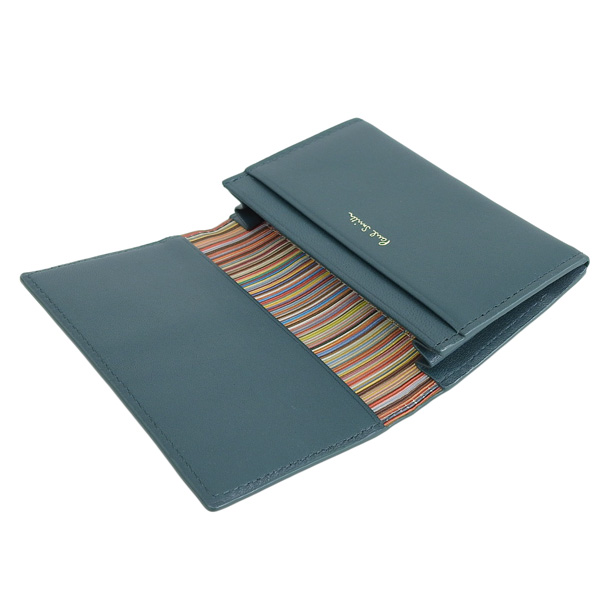 ポールスミス名刺入れ ティールグリーン Paul Smith bps201-51 楽天市場】ポールスミス 名刺入れ カードケース ティール