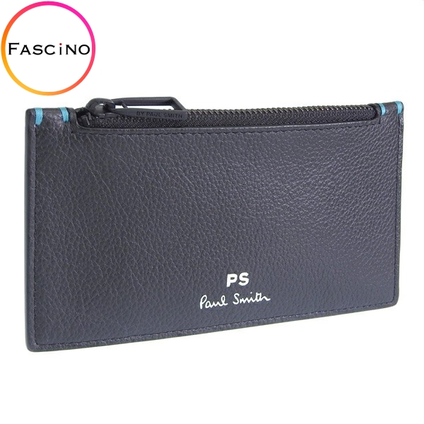 ポールスミス カードケース コインケース 小銭入れ メンズ アウトレット フラグメントケース レザー ブラック PAUL SMITH :psme0148:FASCINO(ファッシノ)