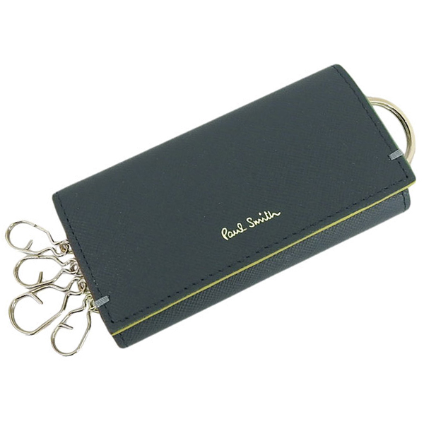 Paul Smith ４連 キーケース BPS290 ネイビー 未使用 新品 Paul Smith ポールスミス キーケース 4連 メンズ アウトレット