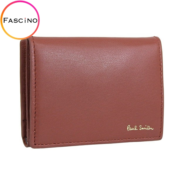 ポールスミス コインケース 小銭入れ メンズ アウトレット カードケース カード入れ レザー レンガ ストライプ PAUL SMITH :psmsw0250:FASCINO(ファッシノ)