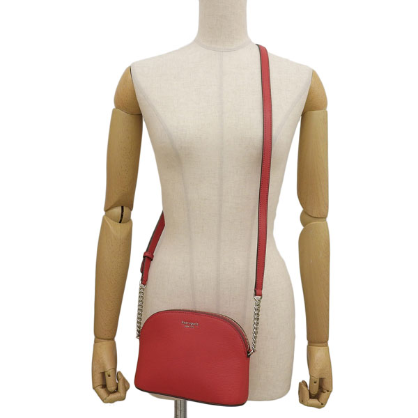 新品 ケイトスペード kate spade ショルダーバッグ MEDIUM DOME CROSSBODY レッド 赤 kate spade NEW YORK - 新品 ケイトスペード kate spade ショルダー