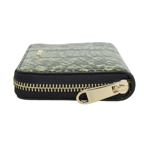 極美品　フルラ　FURLA　二つ折財布　コンパクトラウンドファスナー　パイソン柄 FURLA（フルラ） 財布 二つ折り レディース アウトレット 折財布