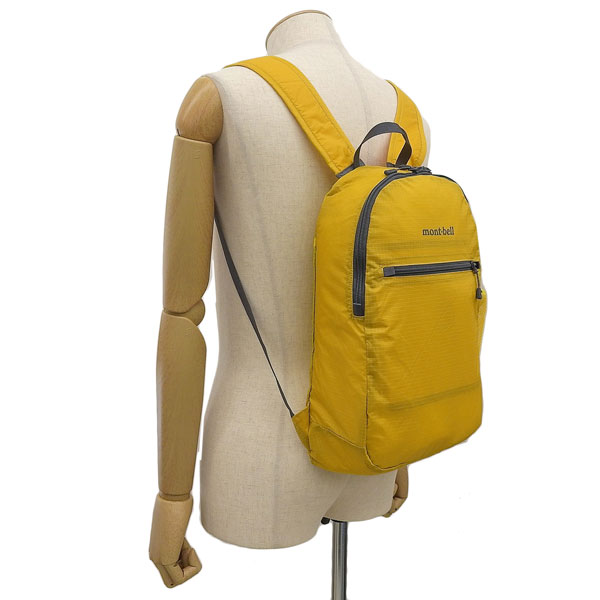 モンベルポケッタブルライト　18l 黄色 mont-bell（モンベル） バッグ メンズ レディース リュック リュック