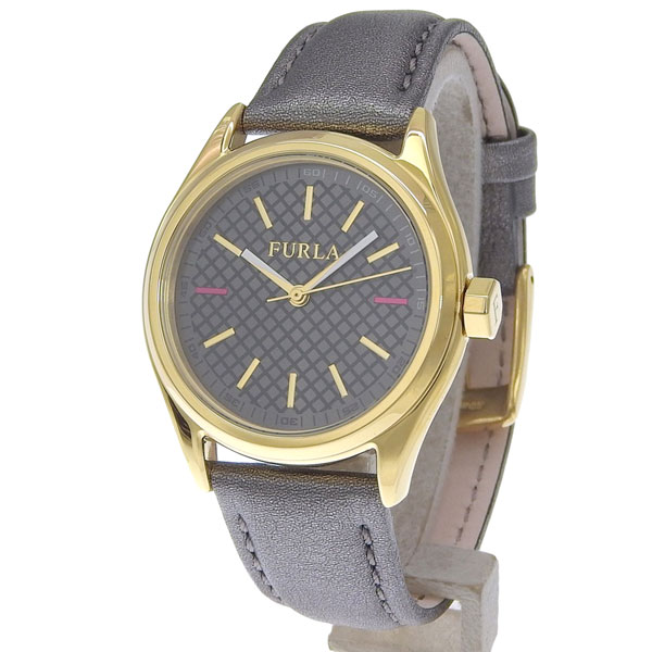 �t���� �r���v ���f�B�[�X SS���U�[ �u���b�N EVA 35mm 3H BLACK DIAL METALLIC R4251101501 FURLA