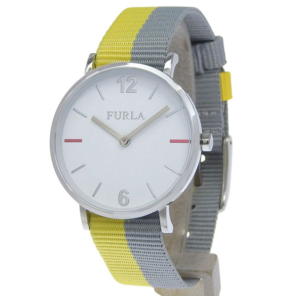�t���� �r���v ���f�B�[�X SS�i�C���� �C�G���[�O���[ GIADA 33mm 2H WHITE DIAL R4251108534 FURLA