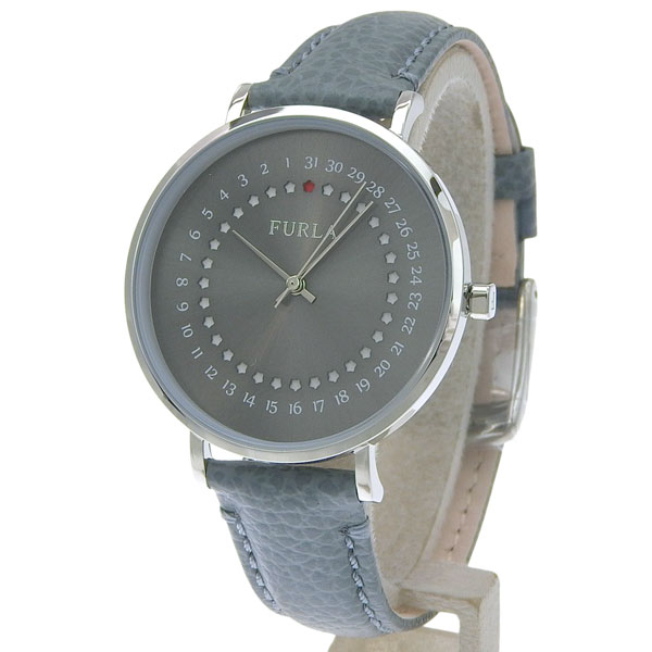 �t���� �r���v ���f�B�[�X SS���U�[ ���C�g�u���[ GIADA DATE 36mm 3H L.BLUE DIAL R4251121503 FURLA