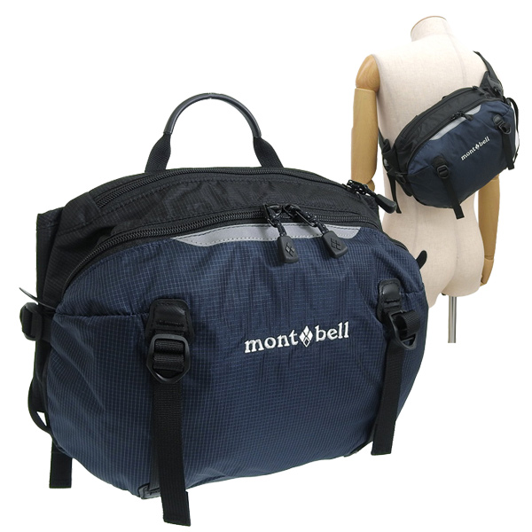 モンベル バッグ メンズ レディース ショルダーバッグ ボディバッグ 7L ナイロン ネイビー Trail Lumbar Pack 7  R7TLPDKNV mont bell