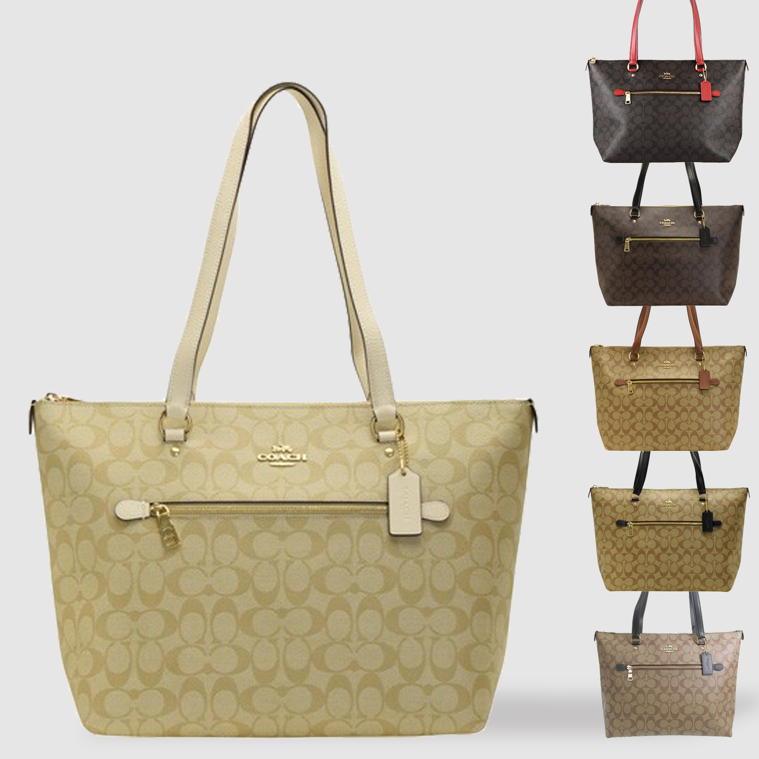 最終値下げ！！COACH ギャラリートート ベージュ 楽天市場】コーチ アウトレット トートバッグ ギャラリー トート