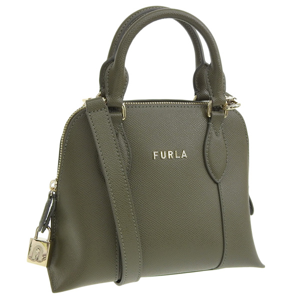 フルラ FURLA VITTORIA DOME バッグ ショルダーバッグ ハンドバッグ 2WAY レザー オリーブグリーン レディース  vittoriadomes アウトレット