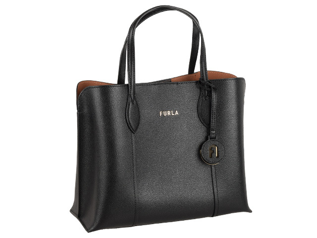 【新品同様】フルラ ヴィットリア ハンドバッグ トートバッグ レザー 黒 A4可 FURLA（フルラ） トートバッグ レディース アウトレット ショルダー
